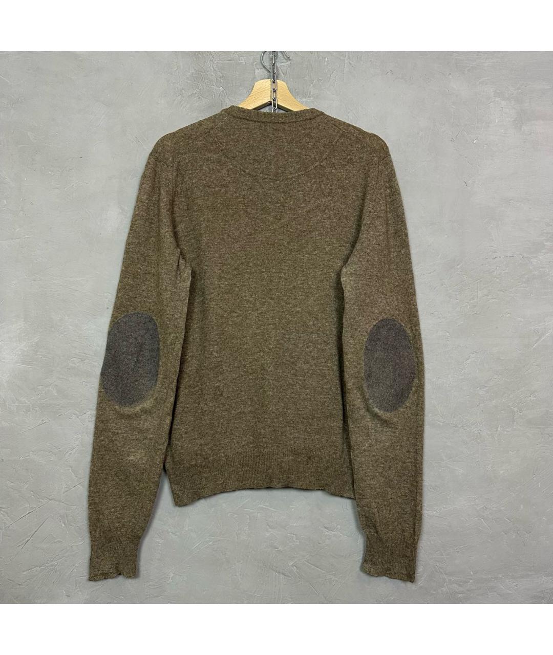 WOOLRICH Коричневый шерстяной джемпер / свитер, фото 3