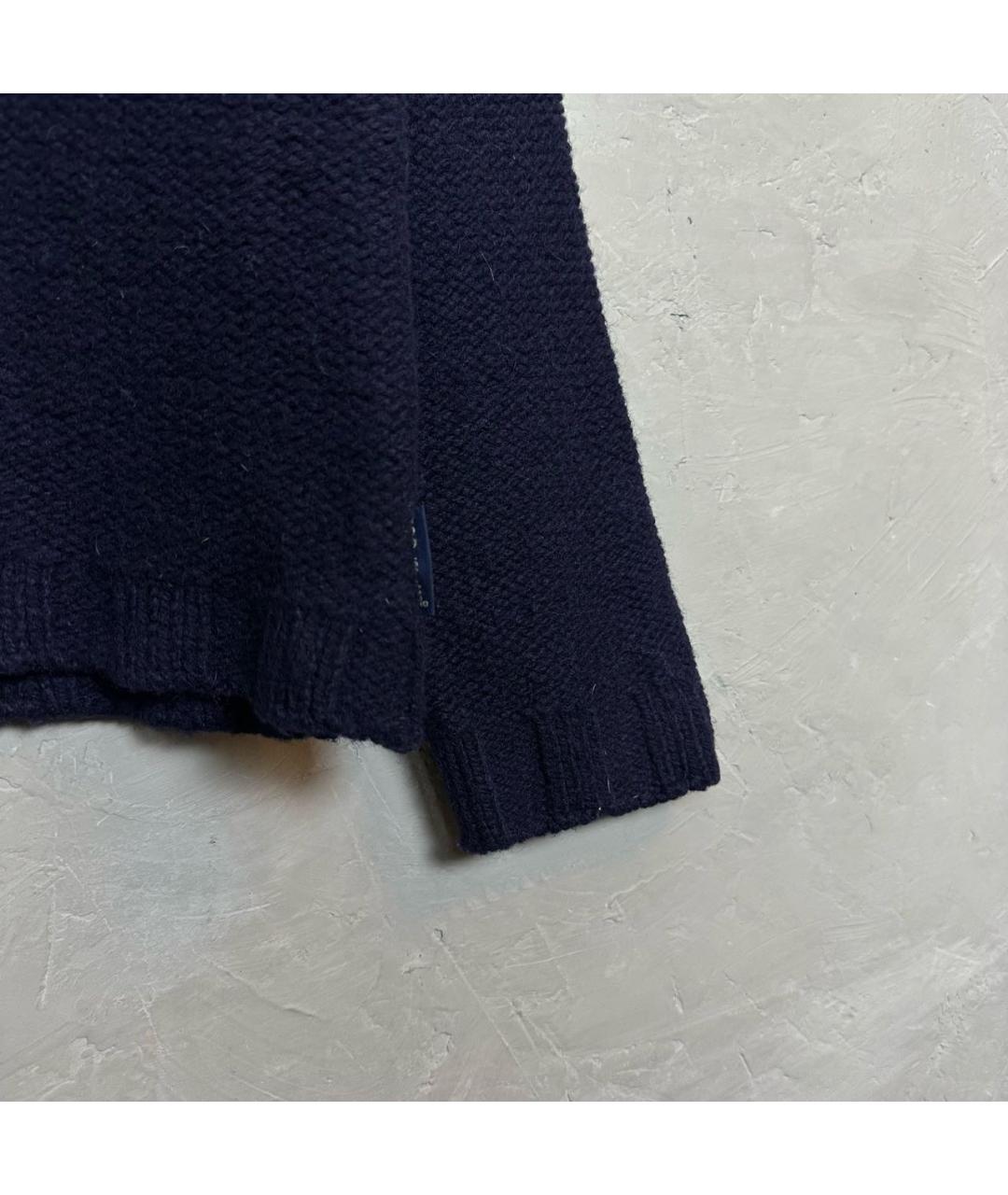 WOOLRICH Темно-синий шерстяной джемпер / свитер, фото 5