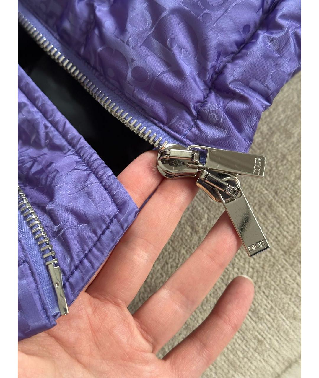 CHRISTIAN DIOR Фиолетовый полиэстеровый жилет, фото 7