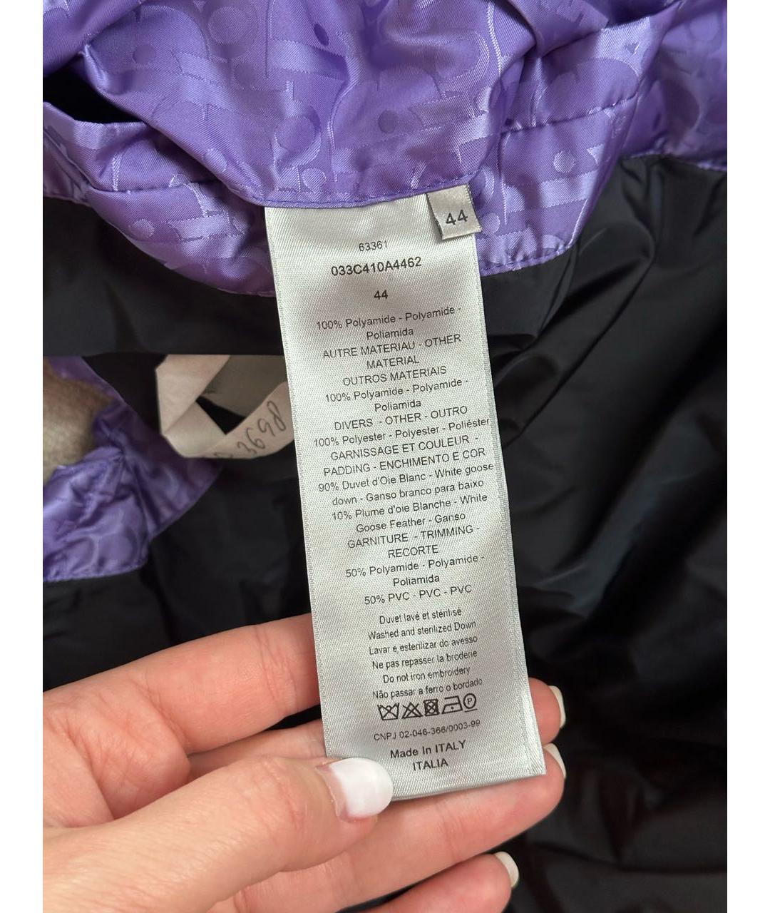 CHRISTIAN DIOR Фиолетовый полиэстеровый жилет, фото 8
