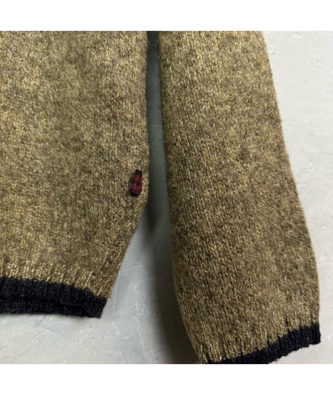 WOOLRICH Коричневый шерстяной джемпер / свитер, фото 5