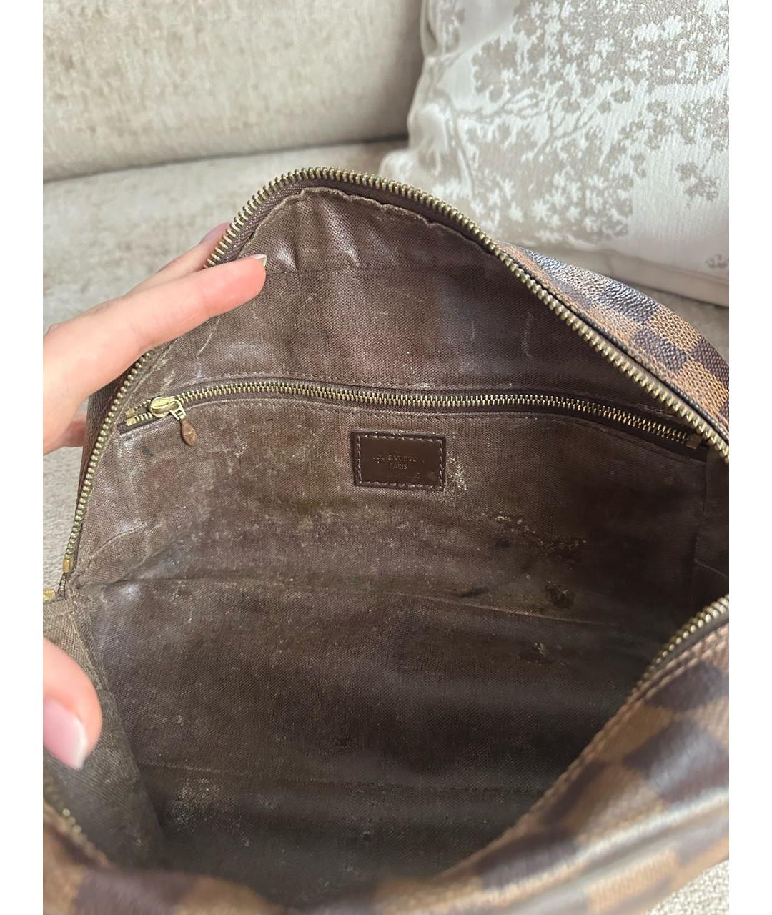 LOUIS VUITTON Коричневая косметичка, фото 8