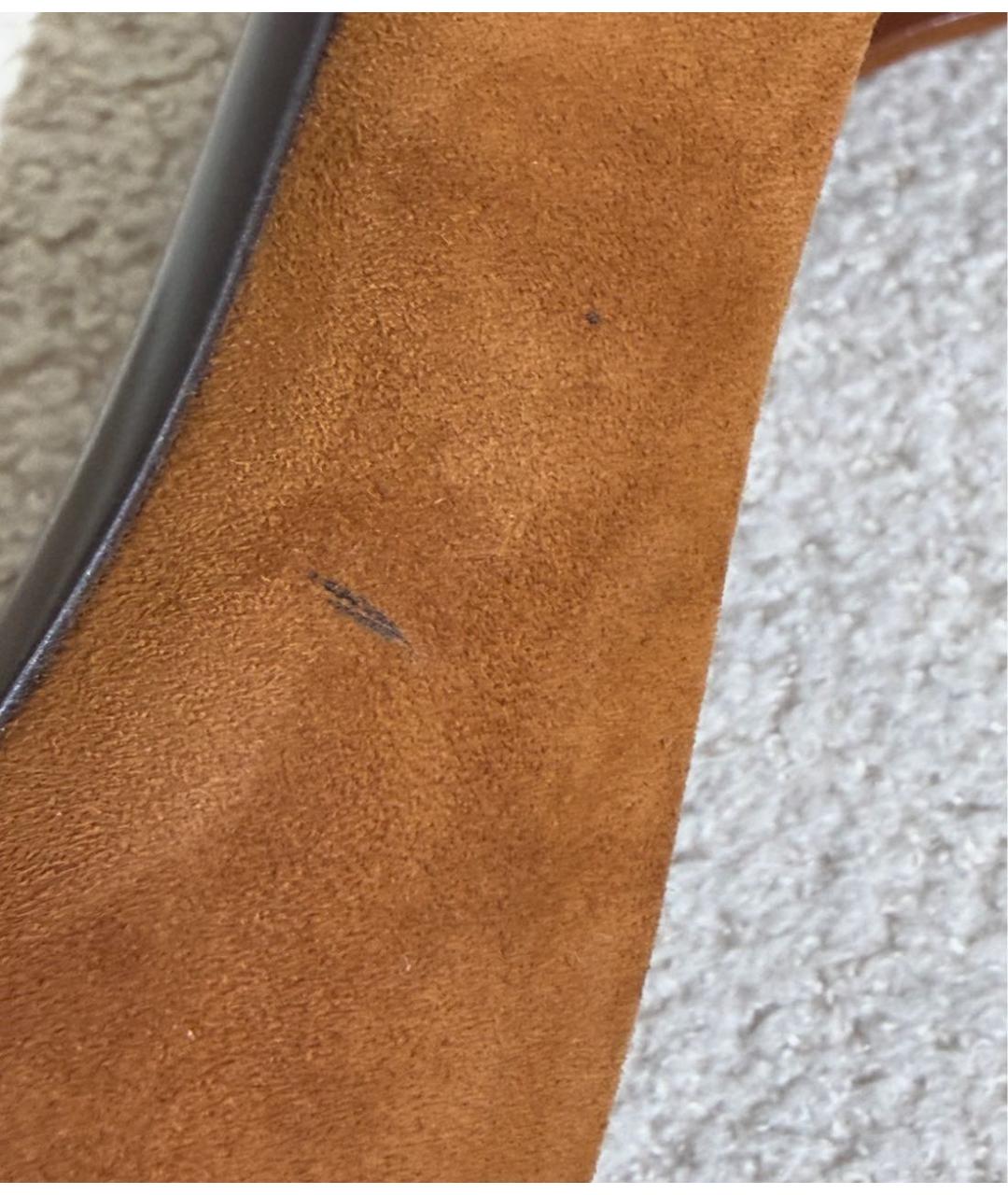 DOLCE&GABBANA Коричневые замшевые туфли, фото 8