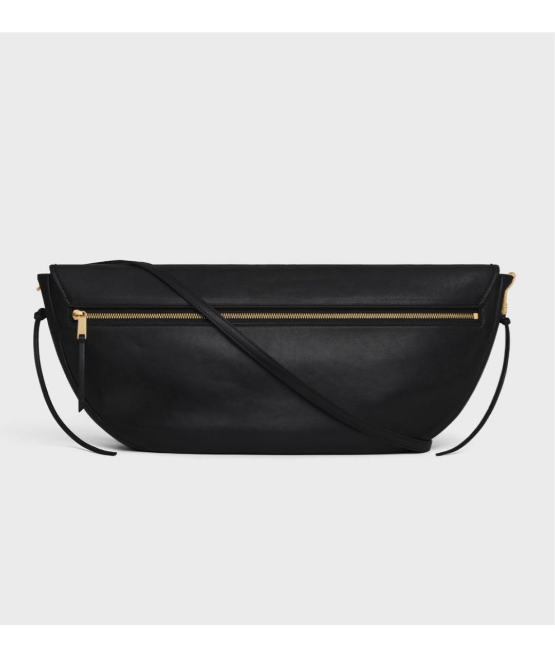 CELINE Черная кожаная сумка через плечо, фото 4