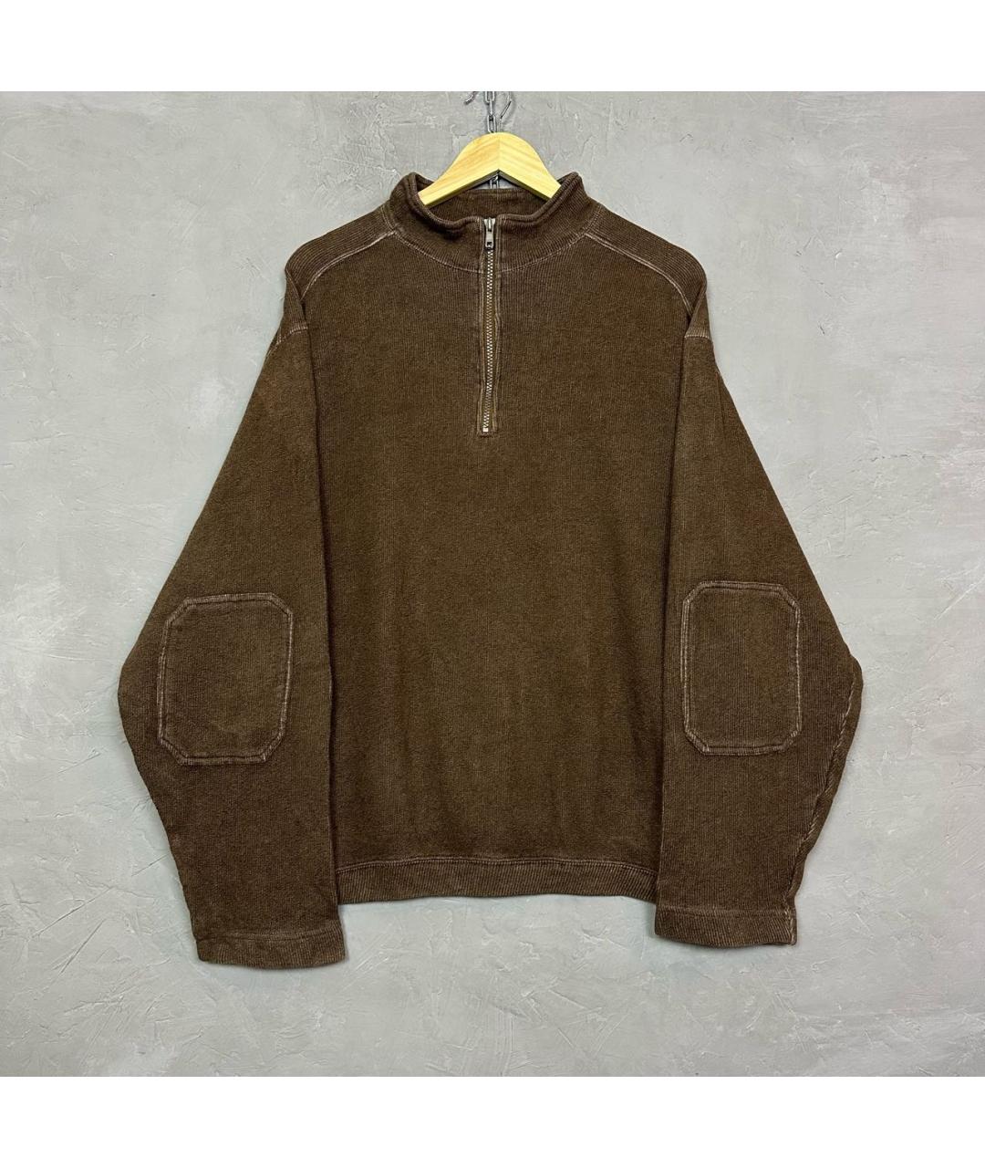 WOOLRICH Коричневый хлопковый джемпер / свитер, фото 8