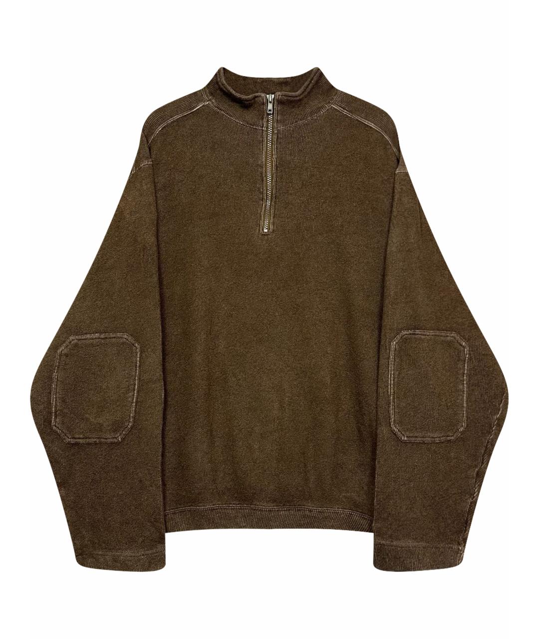 WOOLRICH Коричневый хлопковый джемпер / свитер, фото 1