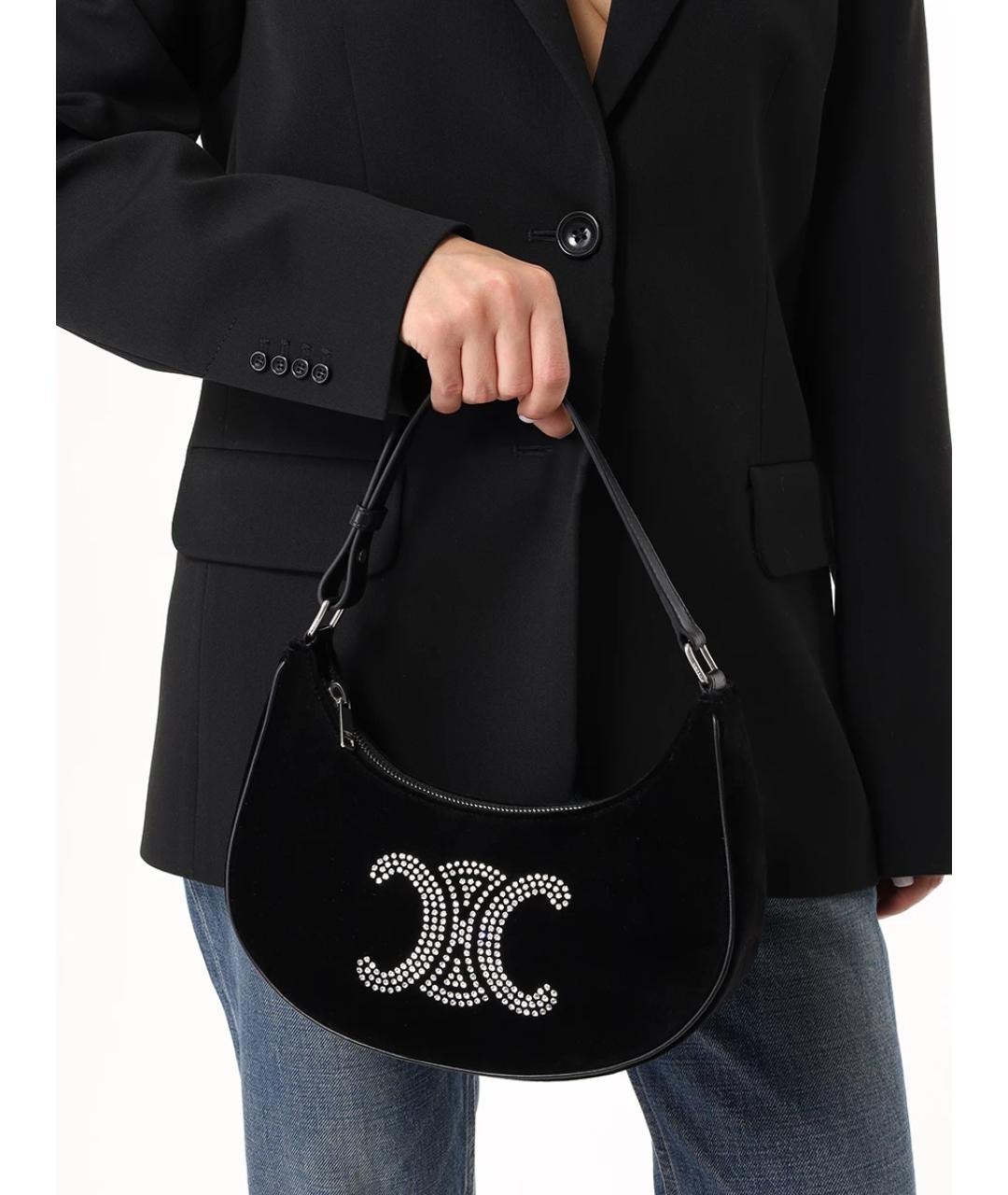 CELINE Черная сумка с короткими ручками, фото 6