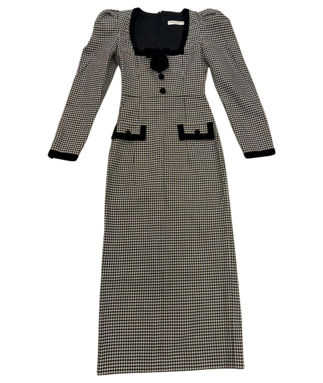 ALESSANDRA RICH Мульти шерстяное платье, фото 8