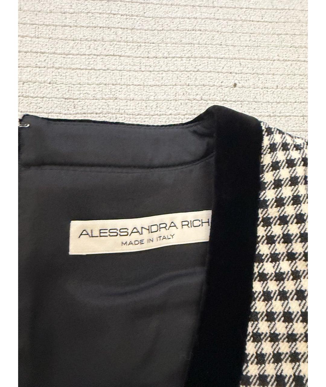 ALESSANDRA RICH Мульти шерстяное платье, фото 3