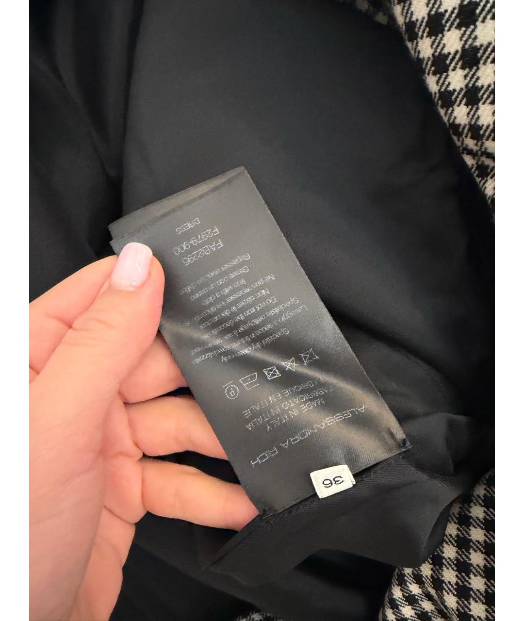 ALESSANDRA RICH Мульти шерстяное платье, фото 6