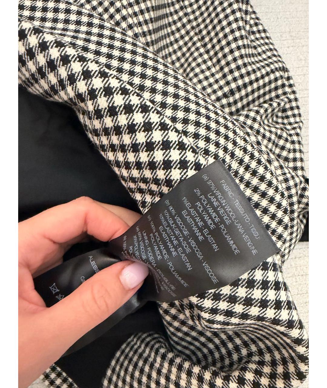 ALESSANDRA RICH Мульти шерстяное платье, фото 5