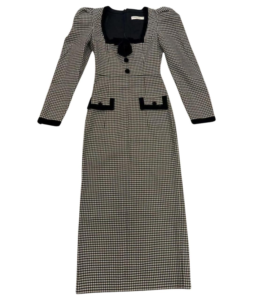 ALESSANDRA RICH Мульти шерстяное платье, фото 1