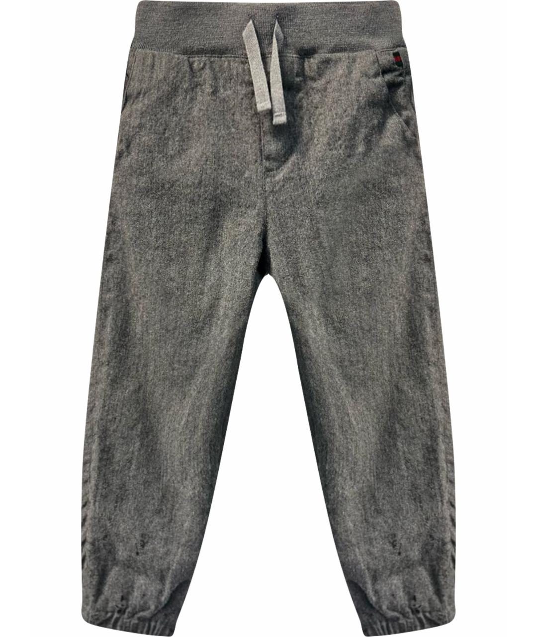 GUCCI Серые шерстяные брюки и шорты, фото 1