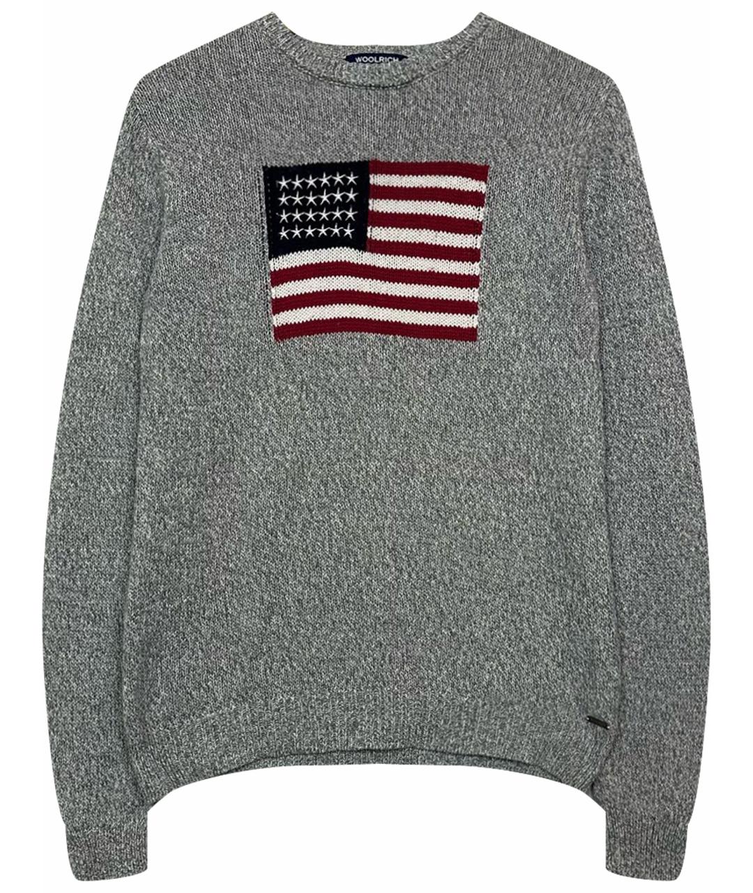 WOOLRICH Серый хлопковый джемпер / свитер, фото 1
