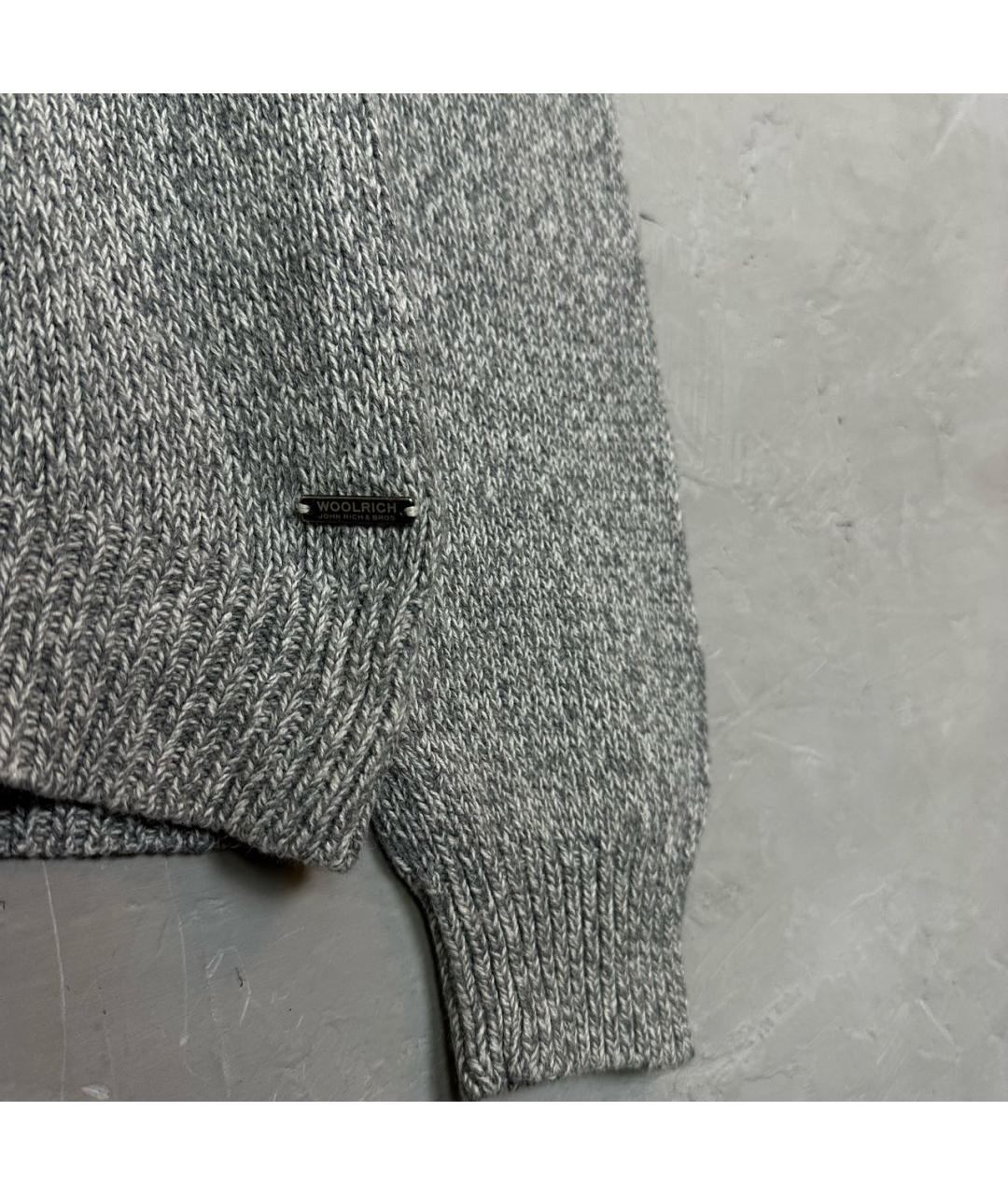 WOOLRICH Серый хлопковый джемпер / свитер, фото 5