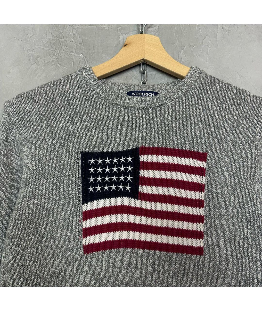 WOOLRICH Серый хлопковый джемпер / свитер, фото 2