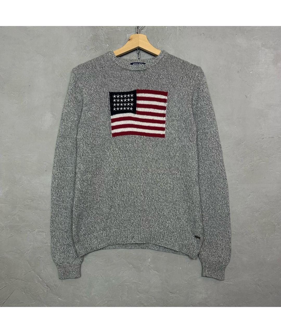 WOOLRICH Серый хлопковый джемпер / свитер, фото 7