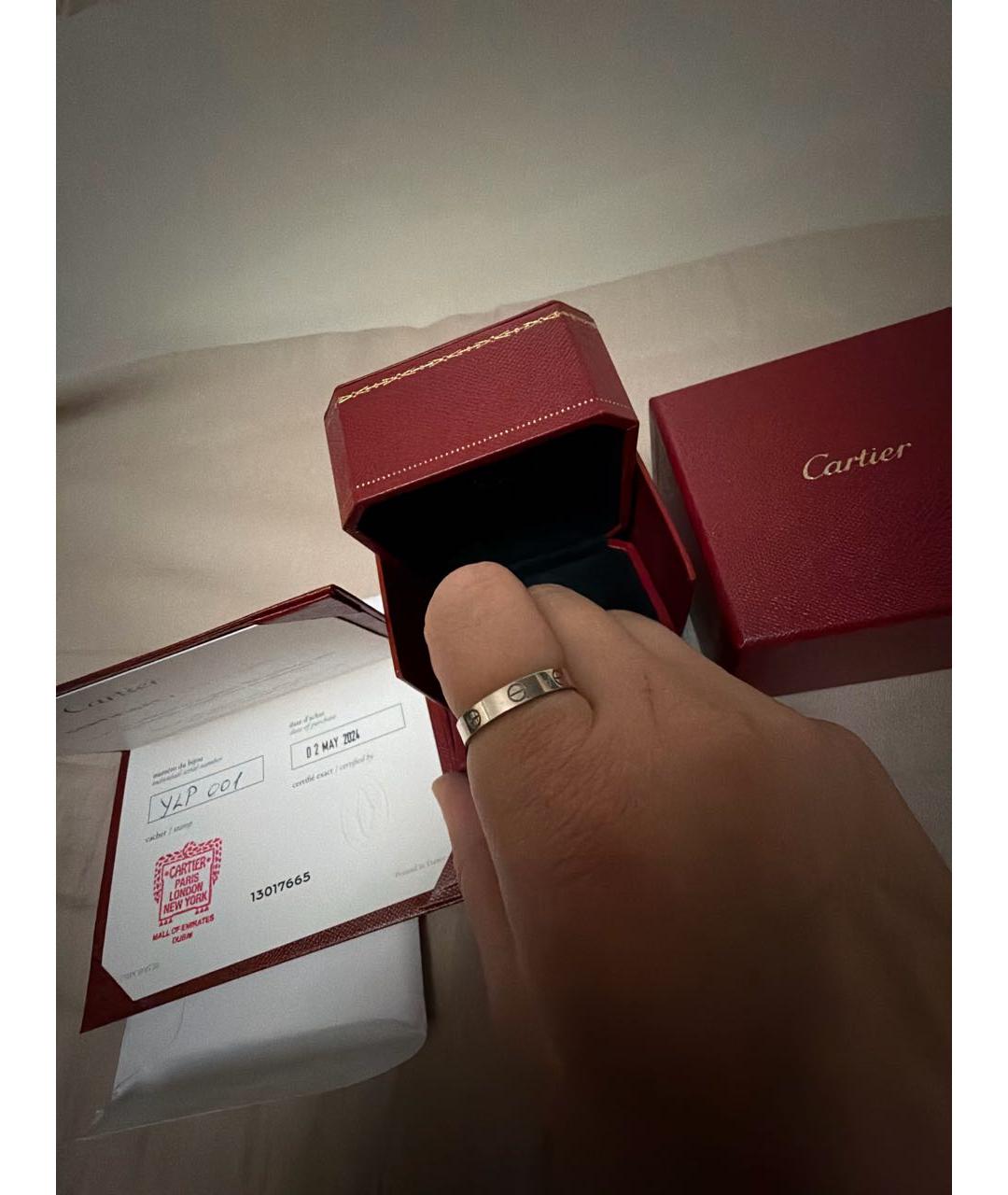 CARTIER Белое кольцо из белого золота, фото 2