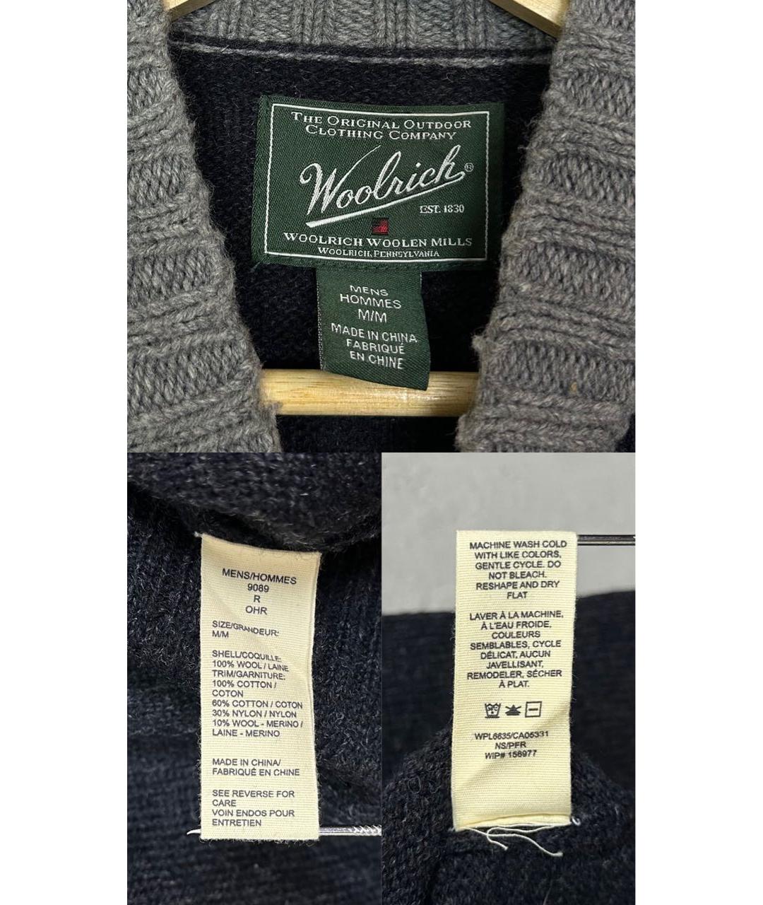 WOOLRICH Серый шерстяной джемпер / свитер, фото 7