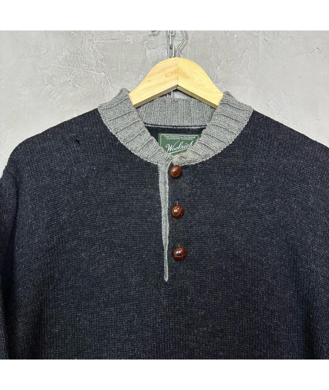 WOOLRICH Серый шерстяной джемпер / свитер, фото 5