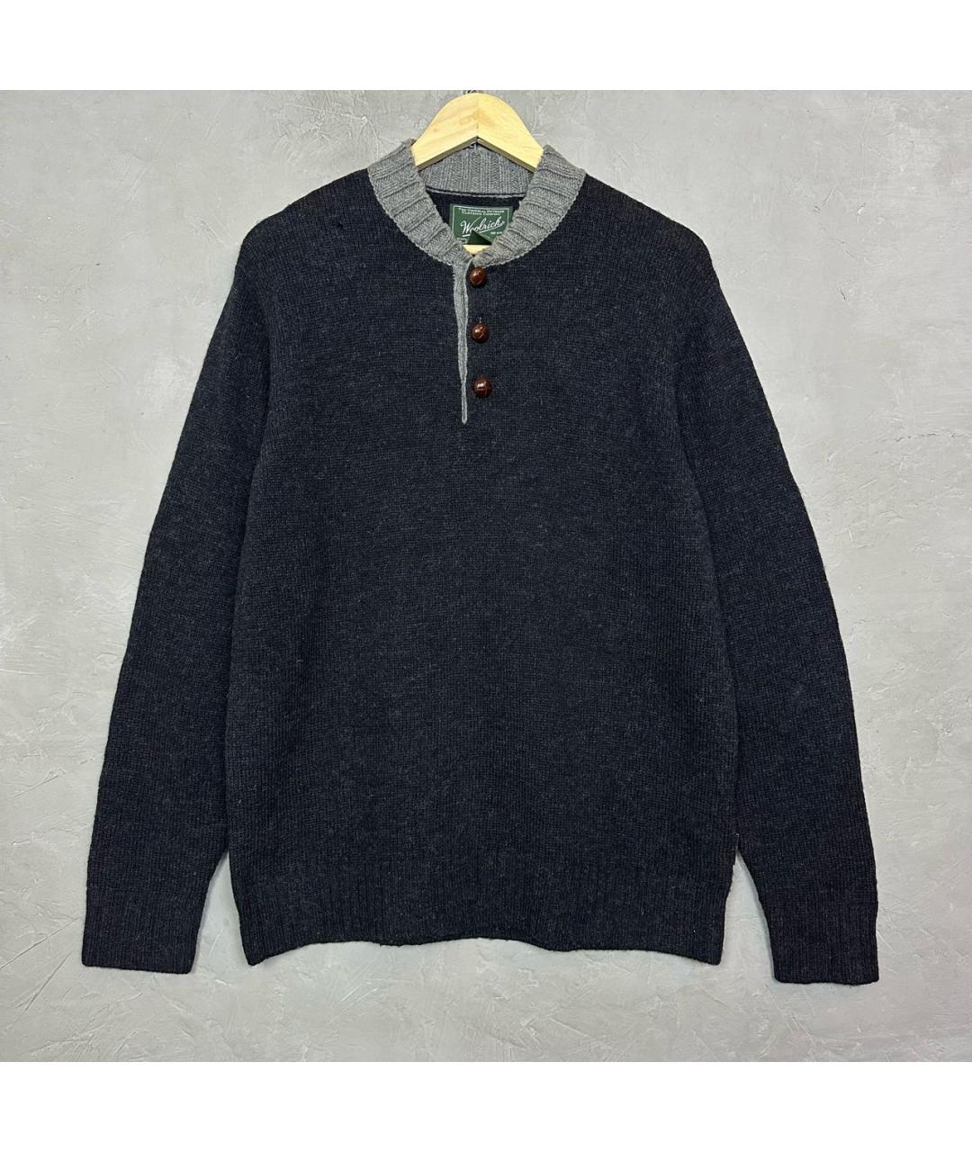 WOOLRICH Серый шерстяной джемпер / свитер, фото 2