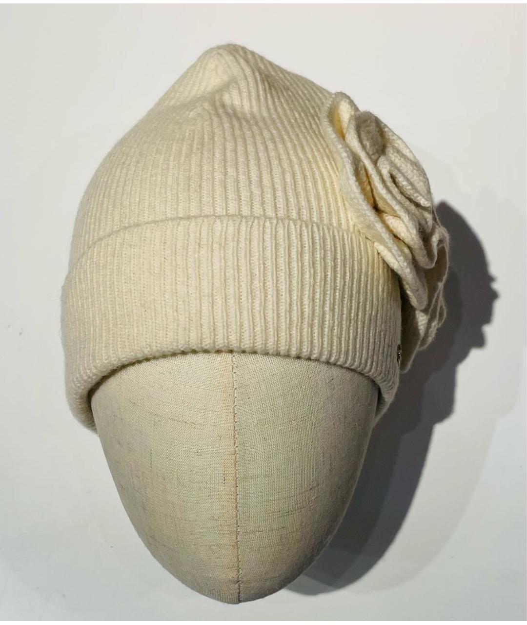 SONIA RYKIEL Бежевая шерстяная шапка, фото 5