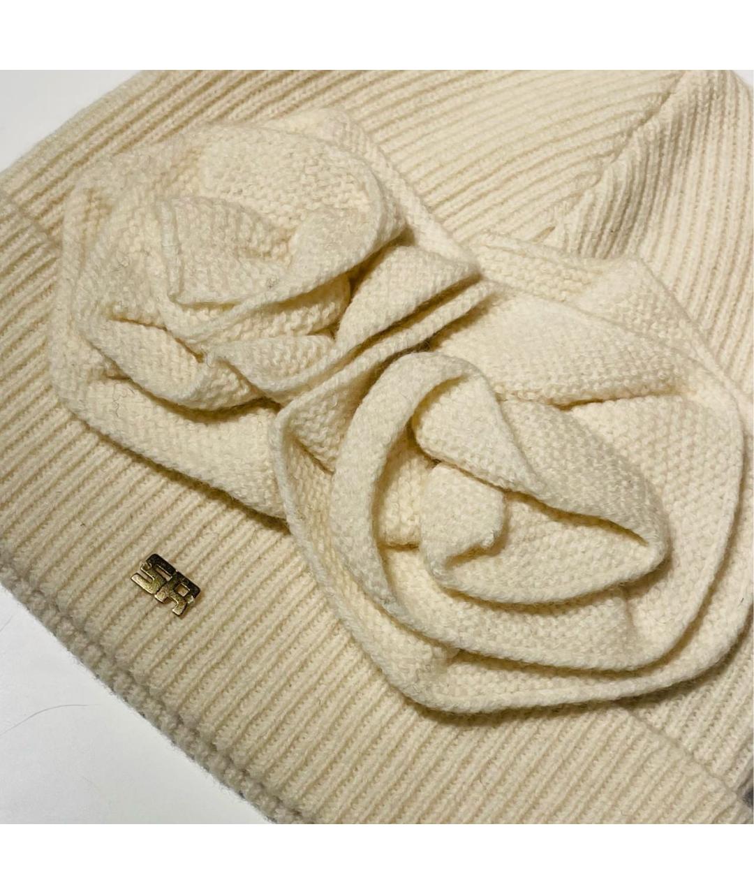 SONIA RYKIEL Бежевая шерстяная шапка, фото 3