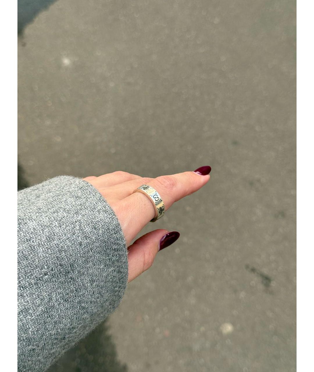 GUCCI Серебряное серебряное кольцо, фото 6