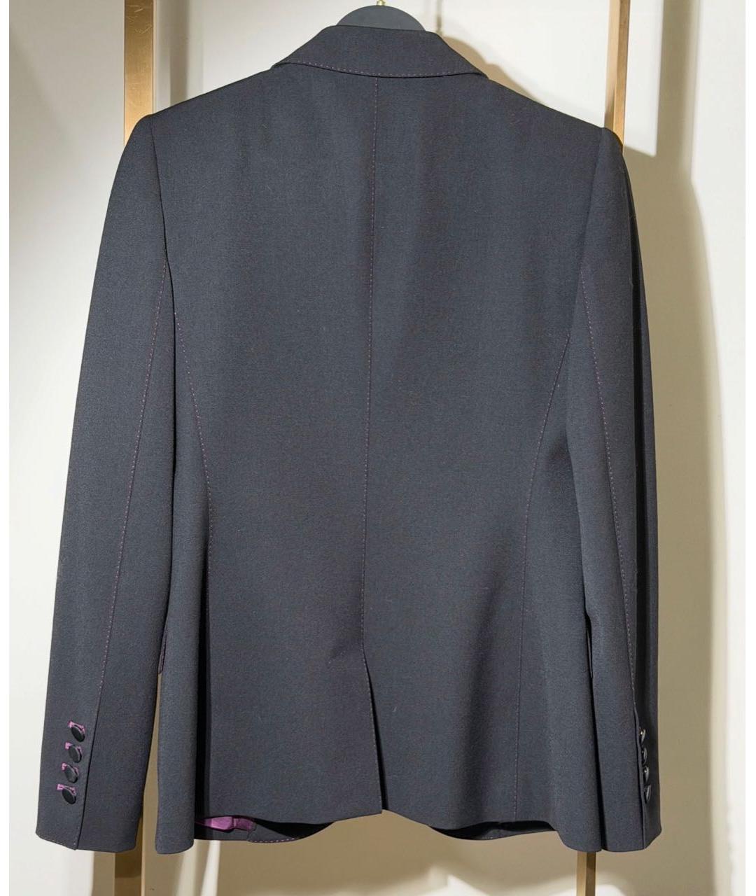 DOLCE&GABBANA Черный шерстяной жакет/пиджак, фото 2