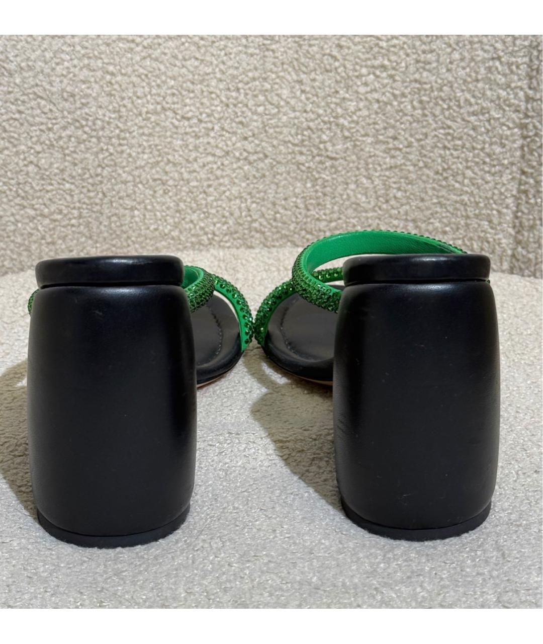 GIANVITO ROSSI Черные кожаные мюли, фото 4