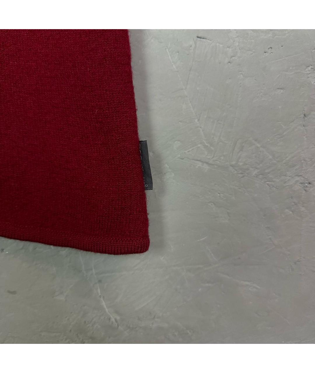 WOOLRICH Бордовая шерстяная жилетка, фото 4