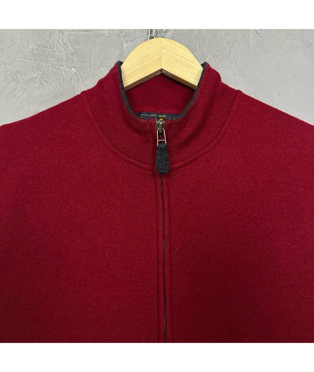 WOOLRICH Бордовая шерстяная жилетка, фото 3