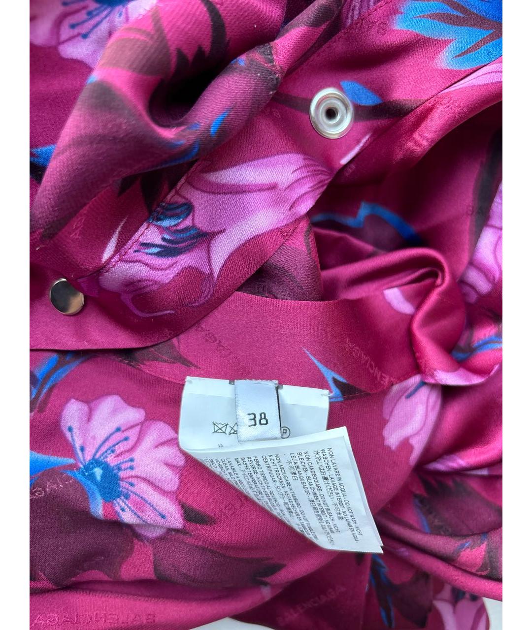 BALENCIAGA Мульти шелковая блузы, фото 4