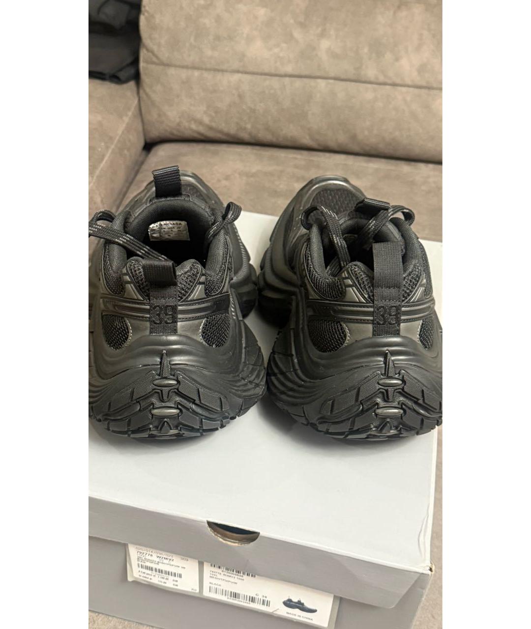 BALENCIAGA Черные текстильные кроссовки, фото 4