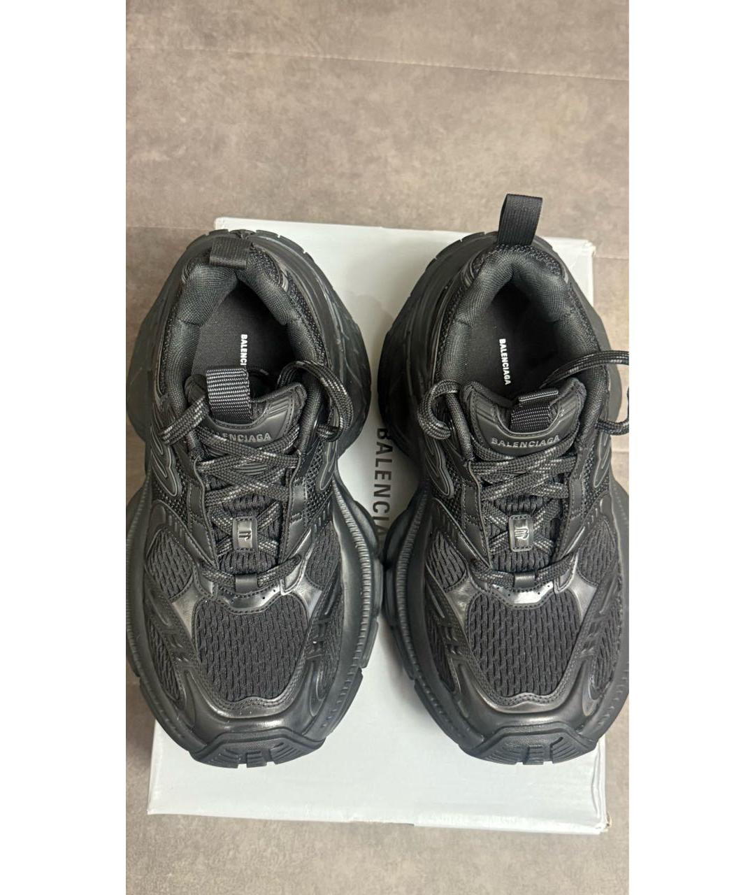 BALENCIAGA Черные текстильные кроссовки, фото 3