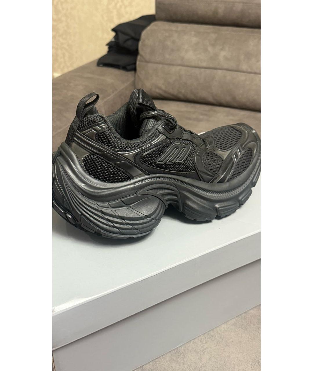 BALENCIAGA Черные текстильные кроссовки, фото 5