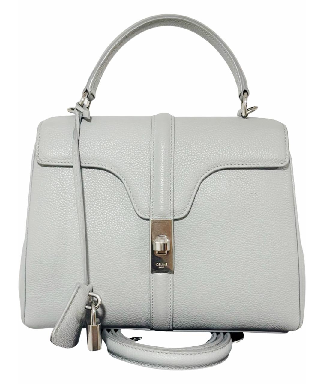 CELINE Серая кожаная сумка тоут, фото 1