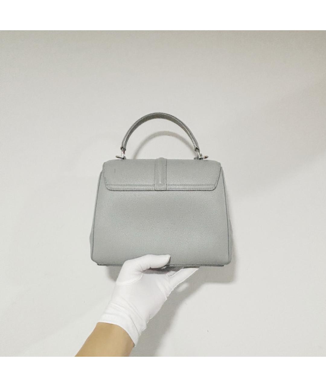 CELINE Серая кожаная сумка тоут, фото 2