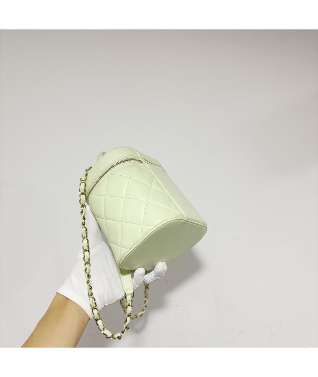 CHANEL Зеленая кожаная сумка через плечо, фото 4