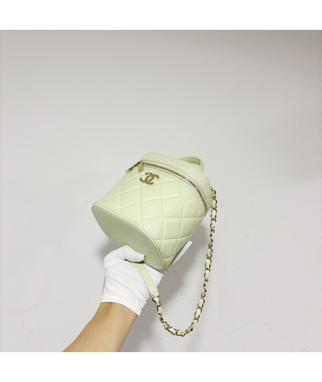 CHANEL Зеленая кожаная сумка через плечо, фото 3