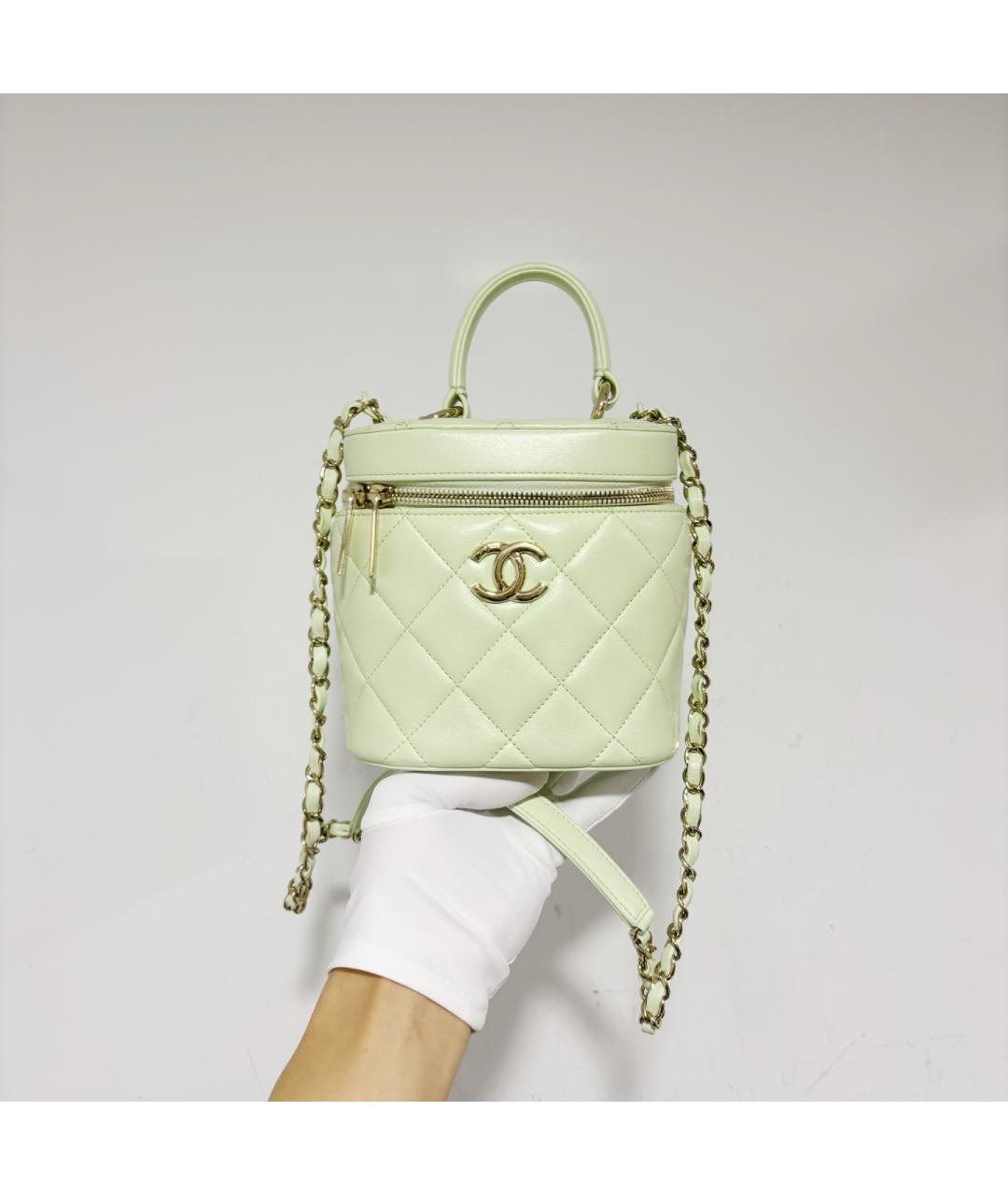 CHANEL Зеленая кожаная сумка через плечо, фото 2