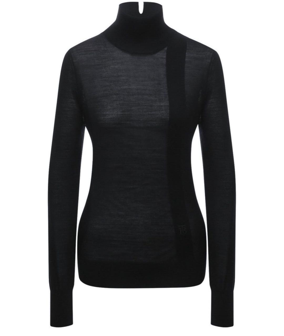 BURBERRY Черная шерстяная водолазка, фото 8