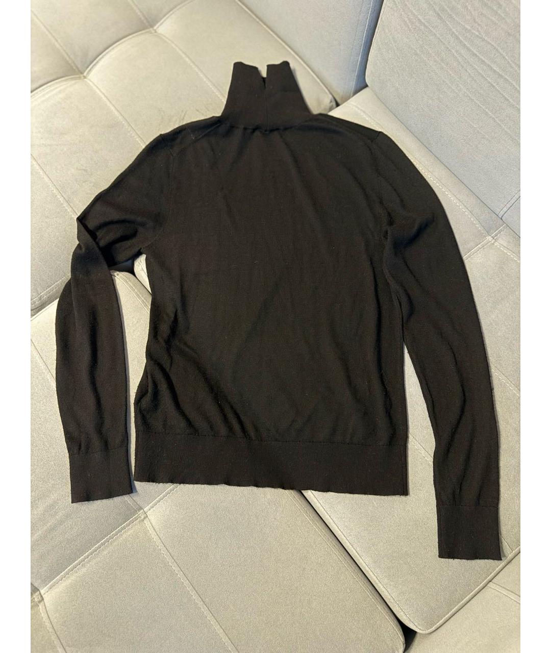 BURBERRY Черная шерстяная водолазка, фото 3