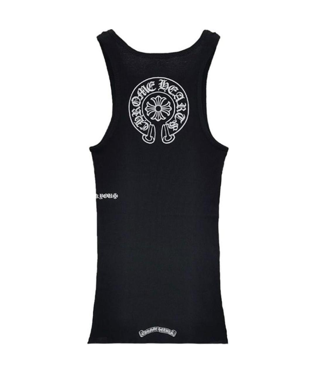 CHROME HEARTS Черная хлопковая майка, фото 2