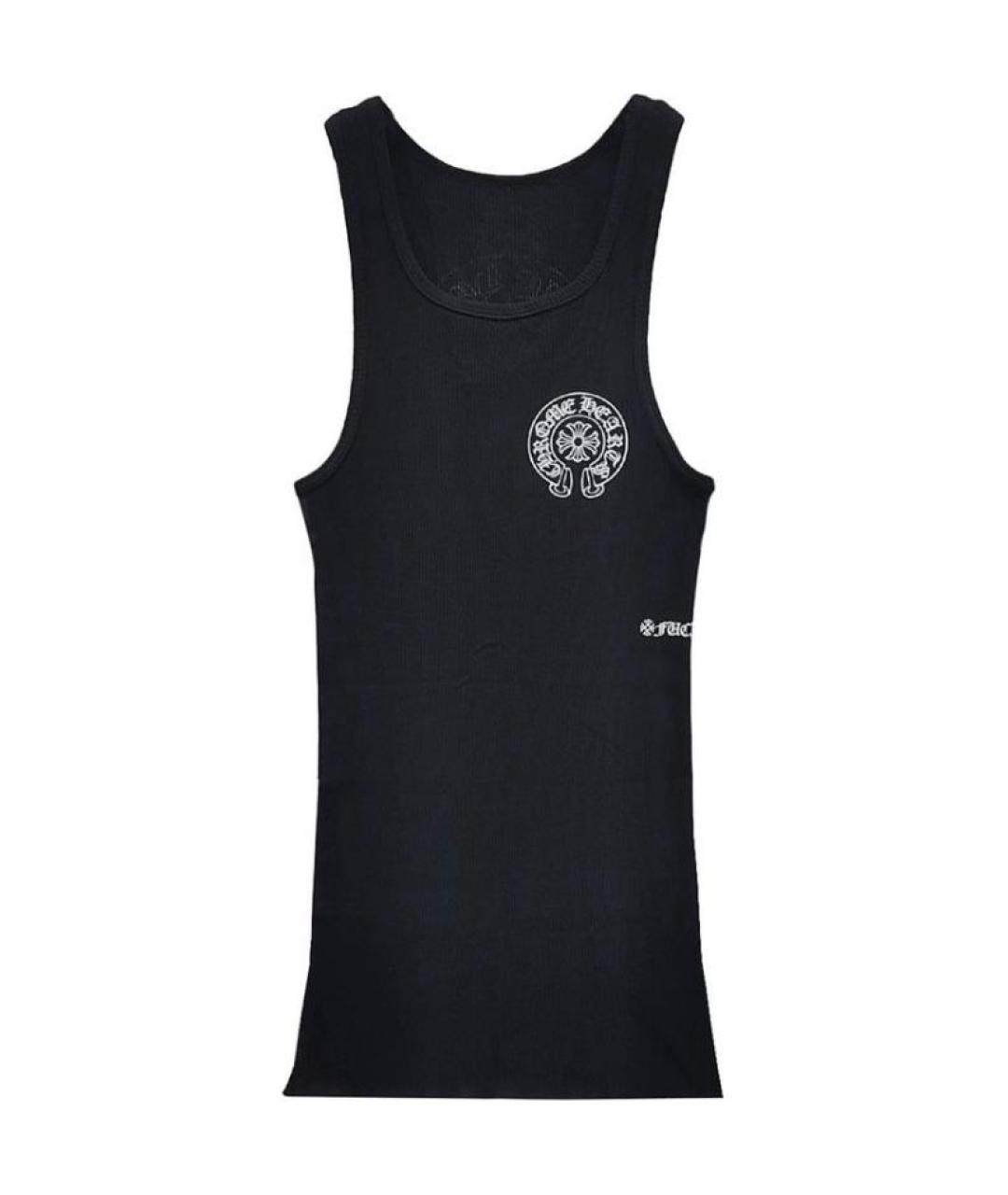 CHROME HEARTS Черная хлопковая майка, фото 1