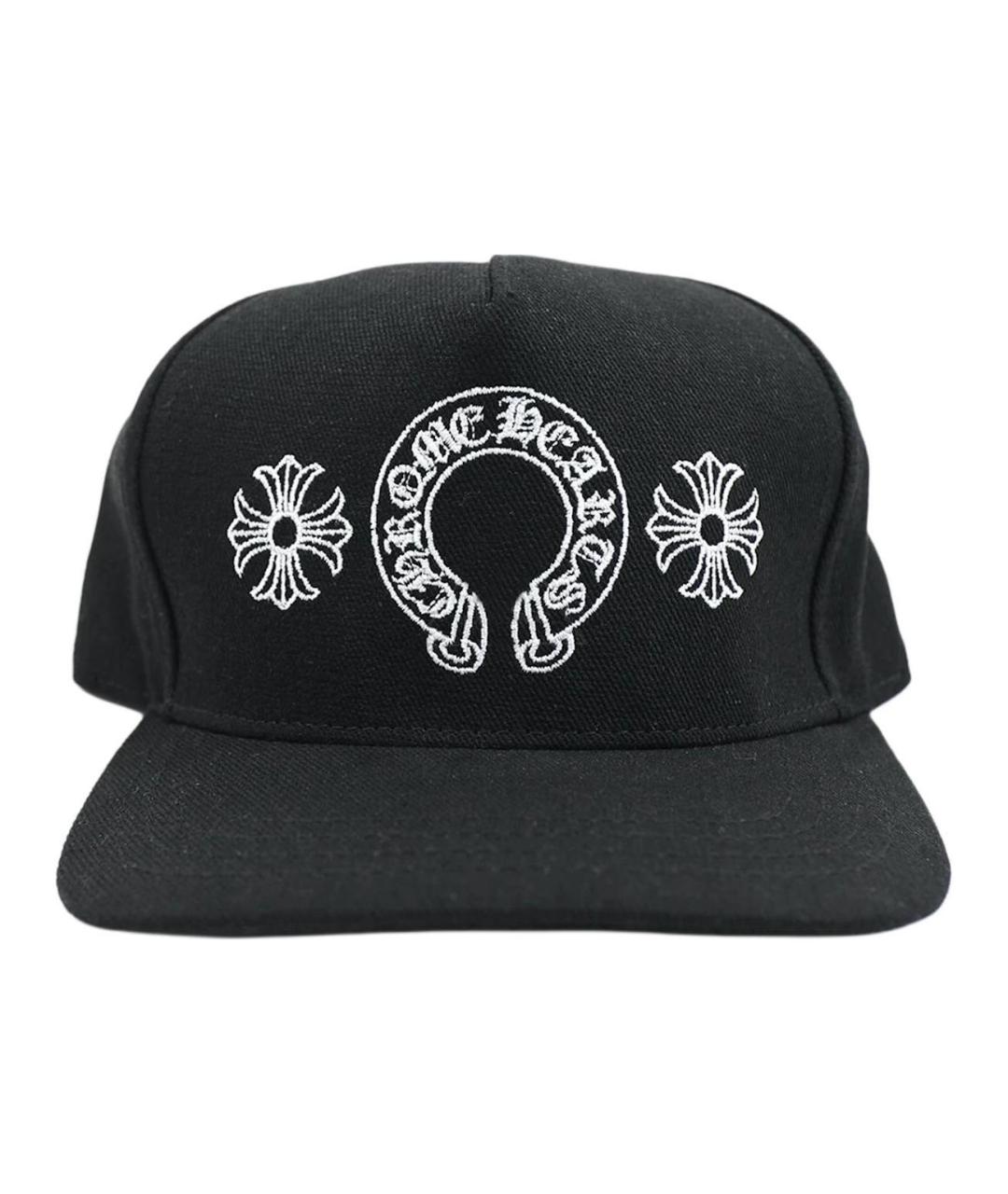 CHROME HEARTS Черная хлопковая кепка, фото 2