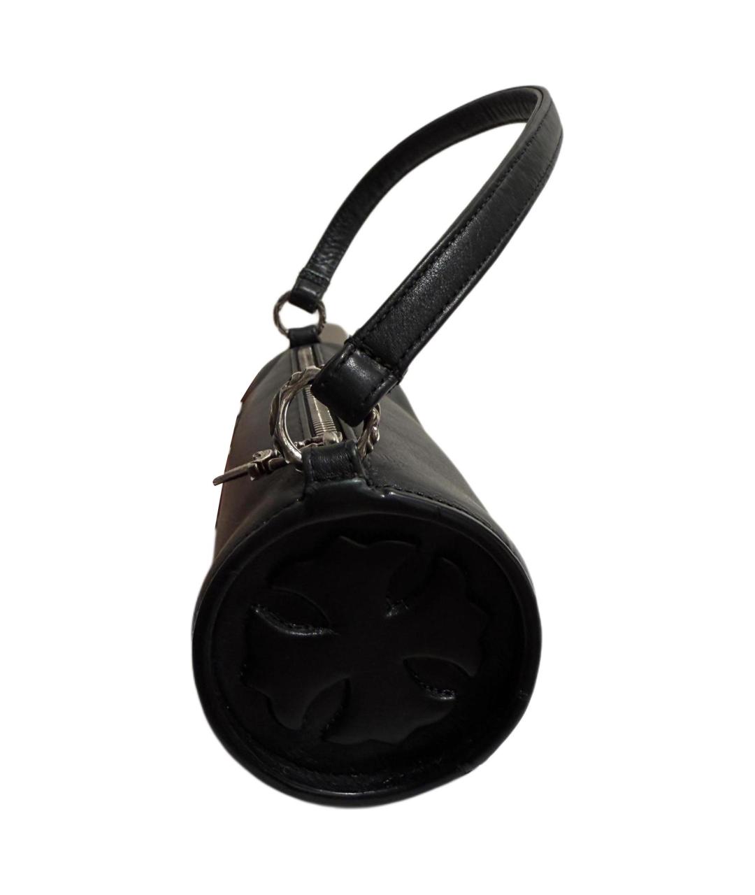 CHROME HEARTS Черная кожаная сумка через плечо, фото 3