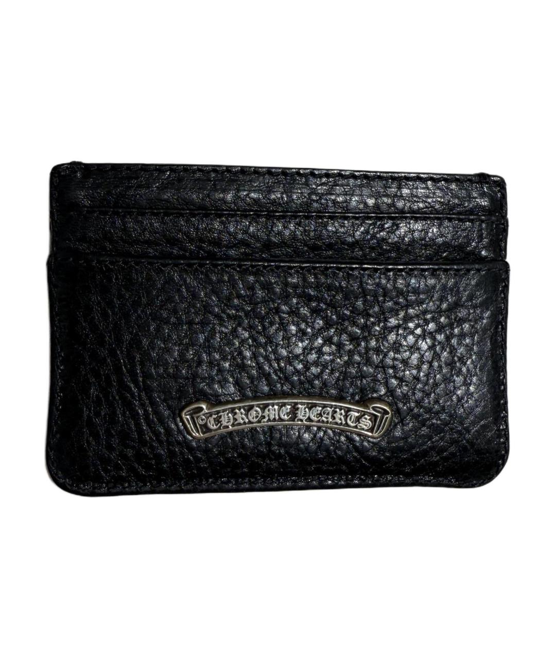 CHROME HEARTS Черный кожаный кардхолдер, фото 2