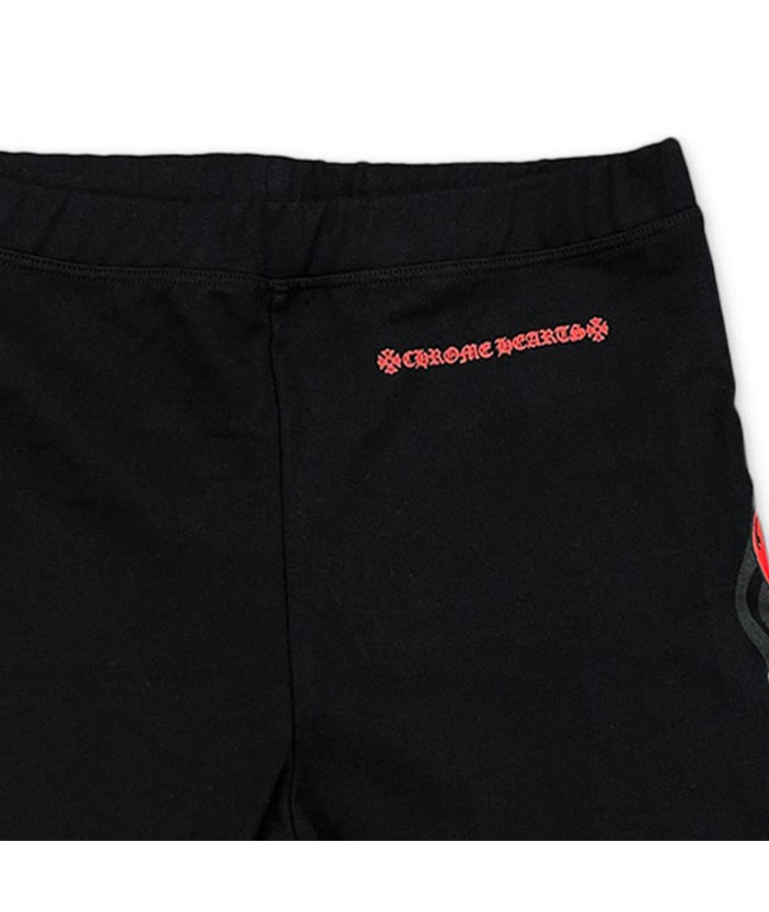 CHROME HEARTS Черные хлопковые спортивные брюки и шорты, фото 3