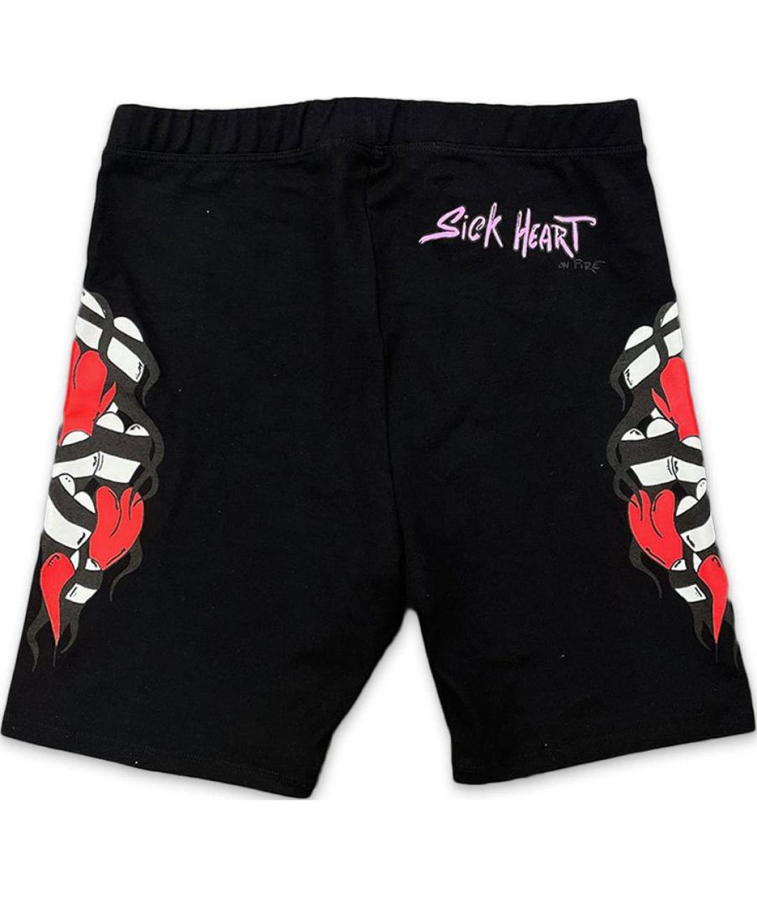 CHROME HEARTS Черные хлопковые спортивные брюки и шорты, фото 2